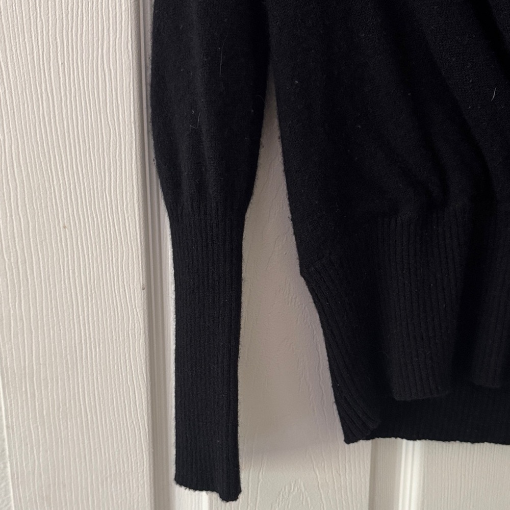 Bebe Women's Elegant Black Cowl Neck Sweater - Picture 2 of 6